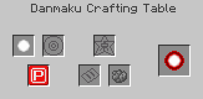 Danmaku Crafting Example