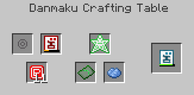 Danmaku Crafting Example